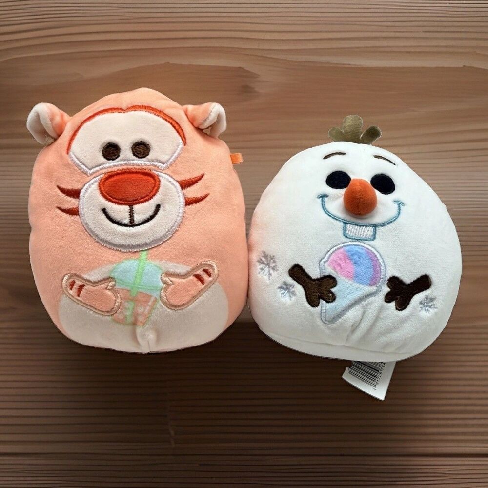 Squishmallows Disney 5" Scented Mystery Squad Plush Tigger & Olaf Stuffed Toys
